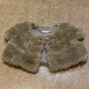 Je Suis En CP Girls Faux Fur Shrug - 7